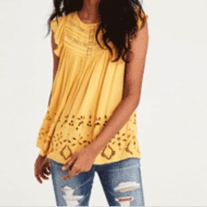 American Eagle Yellow Blouse